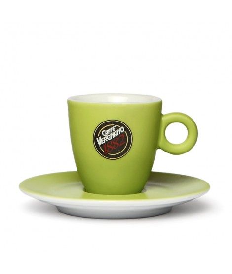 Taza y plato Novell Espresso Verde - Cafès Novell