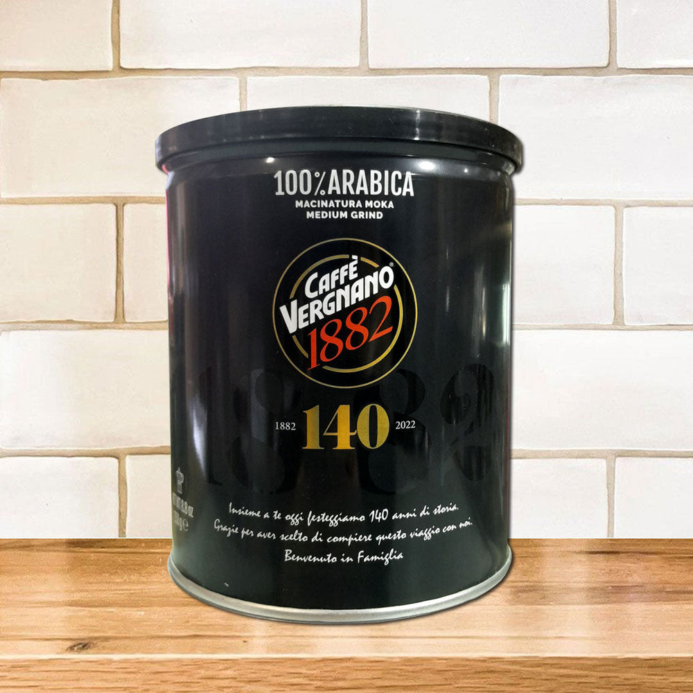 CAFÉ MOLIDO 250 g 100% ARABICA MOKA 140 AÑOS (TARRO)