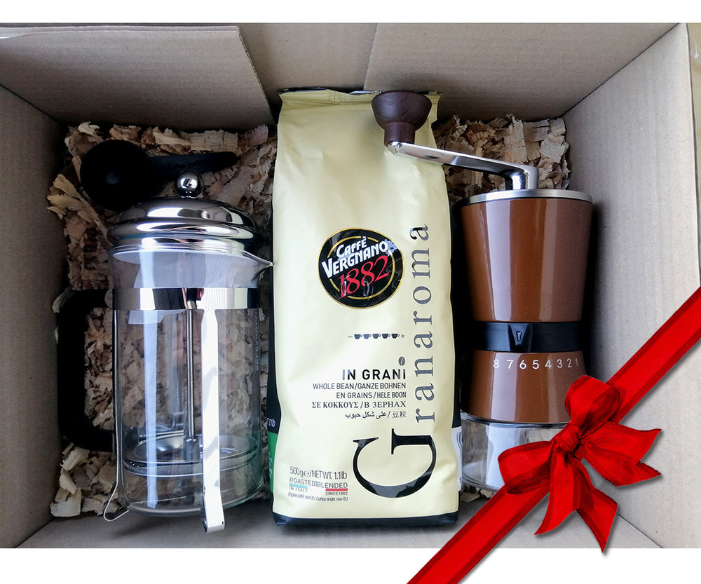 Pack cafetera con molinillo + Pack degustación de café DE REGALO – Orisens  Coffee