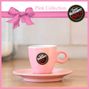 
                  
                    Cargar imagen en el visor de la galería, TAZA ESPRESSO PINK CON PLATO
                  
                