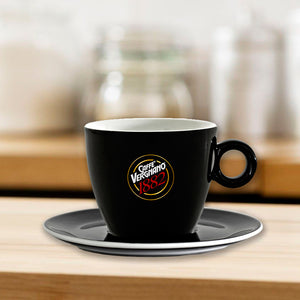 
                  
                    Cargar imagen en el visor de la galería, TAZA CAPPUCCINO NEGRA CON PLATO
                  
                