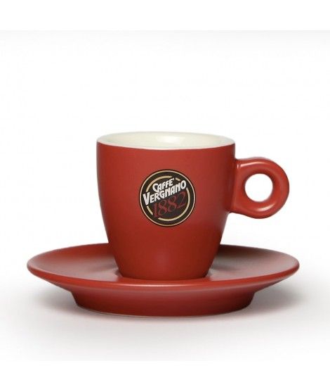 
                  
                    Cargar imagen en el visor de la galería, TAZA ESPRESSO ROJA CON PLATO
                  
                